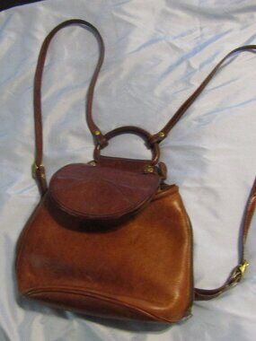Vintage GHURKA Marley Hodgson Era ASHLEY LEATHER BACKPACK No 138 circa 1999